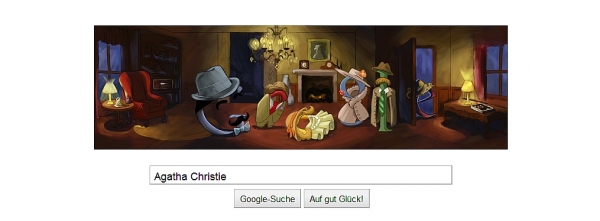 Google Doodle zu Agatha Christies 120. Geburtstag, dts Nachrichtenagentur