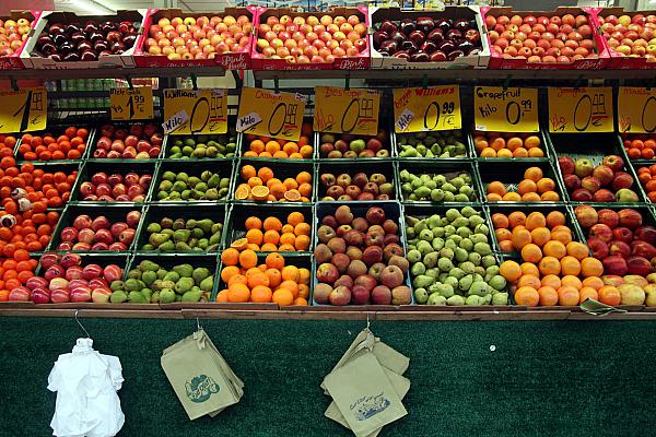 Früchte auf einem Obststand, über dts Nachrichtenagentur