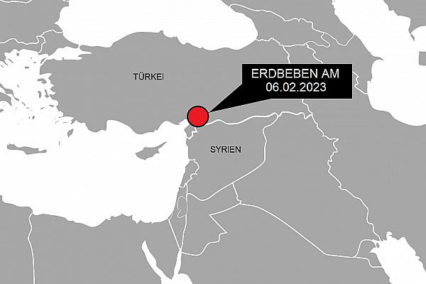 Erdbeben in der Türkei am 06.02.2023, über dts Nachrichtenagentur