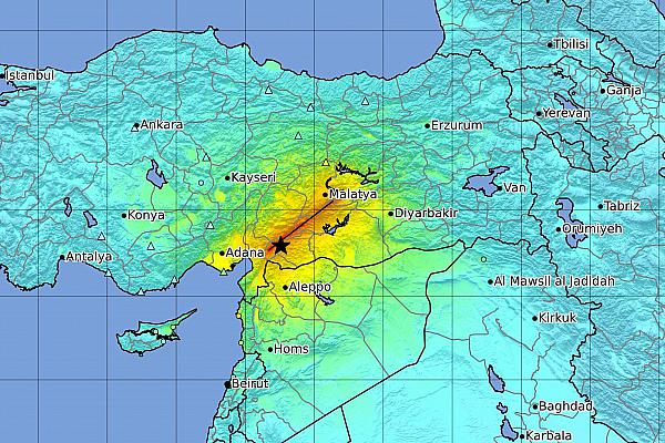 Erdbeben in der Türkei am 06.02.2023, über dts Nachrichtenagentur