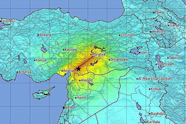 Erdbeben in der Türkei und Syrien am 06.02.2023, über dts Nachrichtenagentur