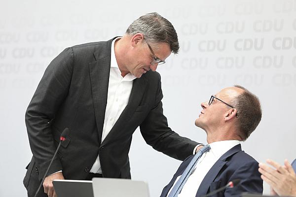 Boris Rhein und Friedrich Merz (Archiv), über dts Nachrichtenagentur