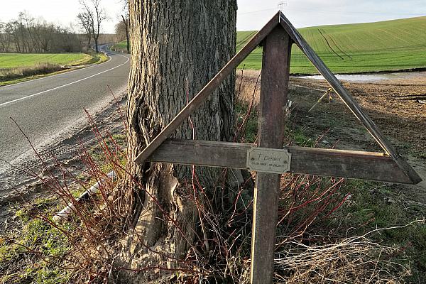 Unfallkreuz an Straßenrand (Archiv), über dts Nachrichtenagentur