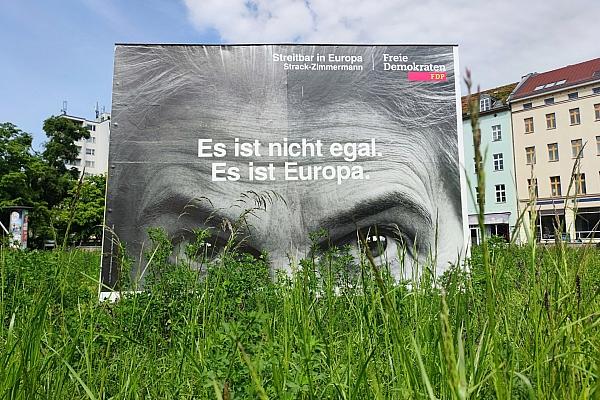 FDP-Wahlplakat zur Europawahl (Archiv), via dts Nachrichtenagentur