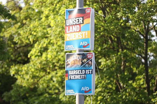 AfD-Wahlplakate zur Europawahl (Archiv), via dts Nachrichtenagentur