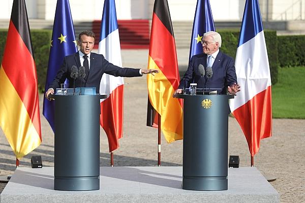 Emmanuel Macron und Frank-Walter Steinmeier am 26.05.2024, via dts Nachrichtenagentur