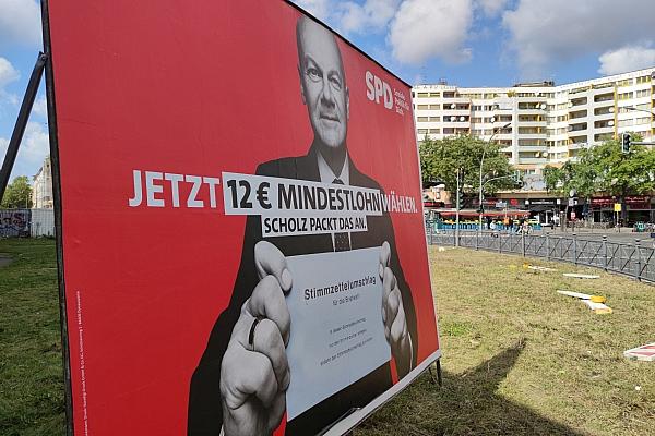 SPD-Wahlplakat in Berlin-Kreuzberg (Archiv), via dts Nachrichtenagentur