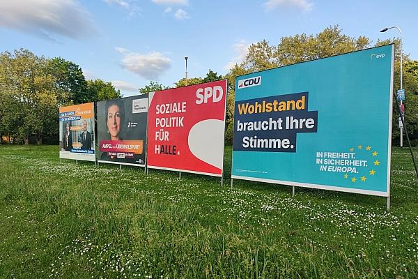 Wahlplakate zur Europawahl und Kommunalwahl in Sachsen-Anhalt (Archiv), via dts Nachrichtenagentur