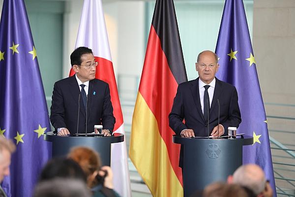 Fumio Kishida und Olaf Scholz am 12.07.2024, via dts Nachrichtenagentur