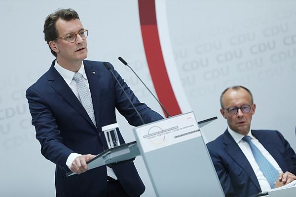 Hendrik Wüst und Friedrich Merz am 16.06.2023, via dts Nachrichtenagentur