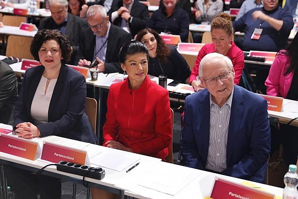 Amira Mohamed Ali, Sahra Wagenknecht, Oskar Lafontaine (Archiv), via dts Nachrichtenagentur