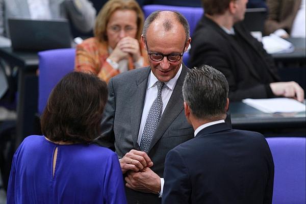 Friedrich Merz, Dorothee Bär, Thorsten Frei (Archiv), via dts Nachrichtenagentur