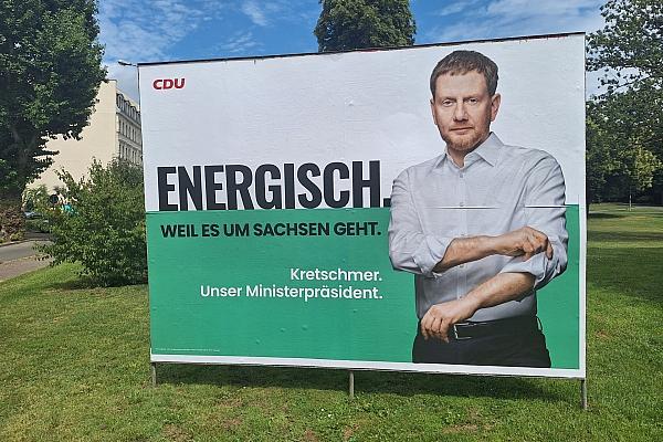 CDU-Wahlplakat zur Landtagswahl in Sachsen (Archiv), via dts Nachrichtenagentur