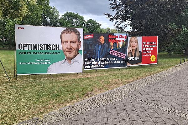 Wahlplakate zur Landtagswahl in Sachsen (Archiv), via dts Nachrichtenagentur