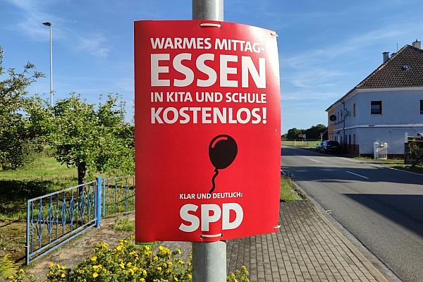 SPD-Wahlplakat zur Landtagswahl in Thüringen (Archiv), via dts Nachrichtenagentur