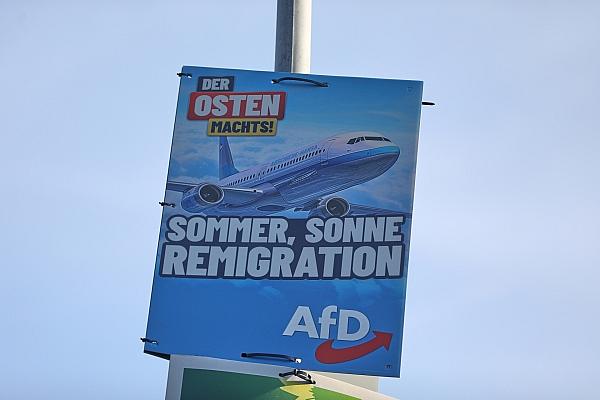 AfD-Wahlplakat zur Landtagswahl in Thüringen (Archiv), via dts Nachrichtenagentur