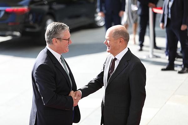 Keir Starmer und Olaf Scholz am 28.08.2024, via dts Nachrichtenagentur