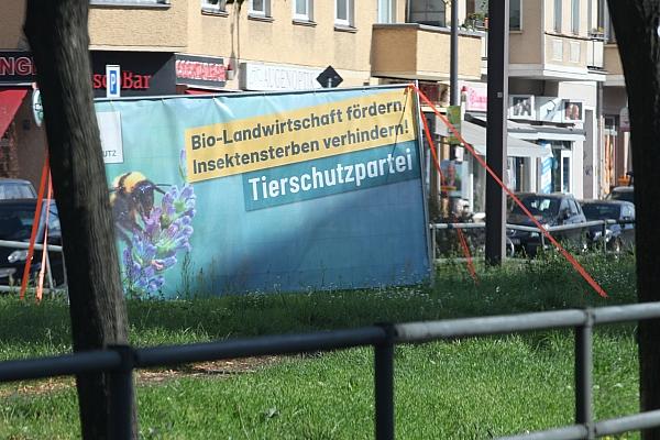 Wahlplakat für Tierschutzpartei (Archiv), via dts Nachrichtenagentur