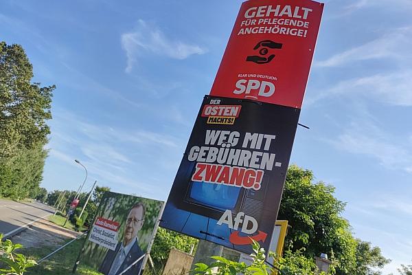 Wahlplakate von AfD und SPD zur Landtagswahl in Thüringen (Archiv), via dts Nachrichtenagentur