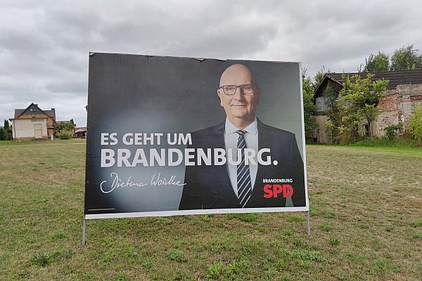 SPD-Wahlplakat mit Dietmar Woidke zur Landtagswahl in Brandenburg (Archiv), via dts Nachrichtenagentur