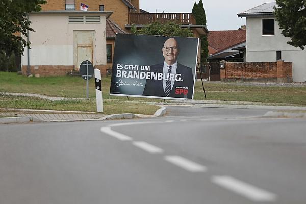 SPD-Wahlplakat mit Dietmar Woidke zur Landtagswahl in Brandenburg (Archiv), via dts Nachrichtenagentur