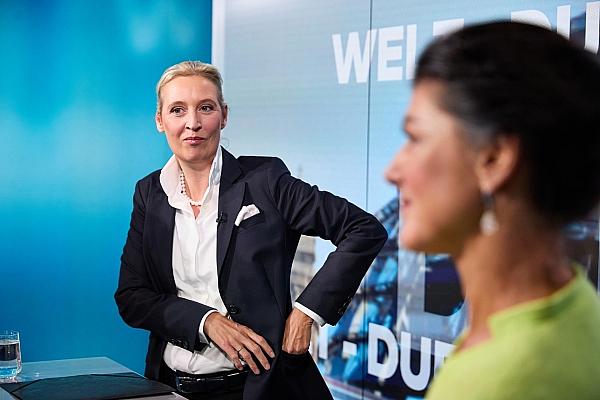 Alice Weidel und Sahra Wagenknecht am 09.10.2024, via dts Nachrichtenagentur