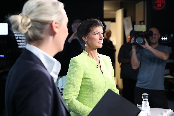 Alice Weidel und Sahra Wagenknecht am 09.10.2024, via dts Nachrichtenagentur