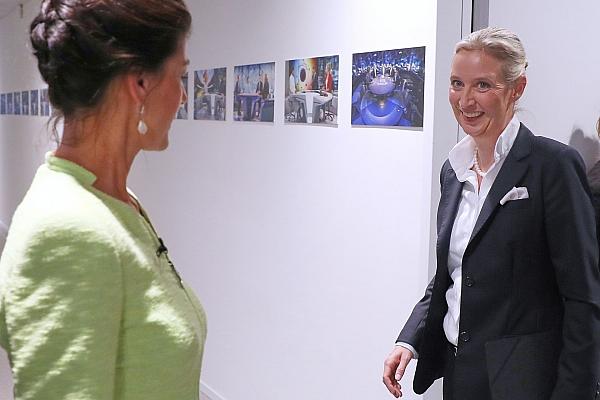 Sahra Wagenknecht und Alice Weidel am 09.10.2024, via dts Nachrichtenagentur